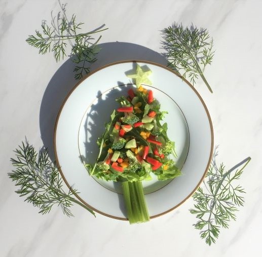 Christmas Tree Salad Recipe anneholmesnutrition