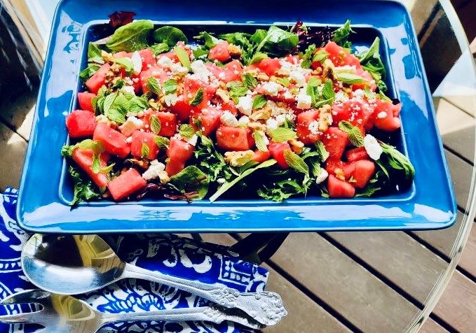 Watermelon Mint Salad Recipe